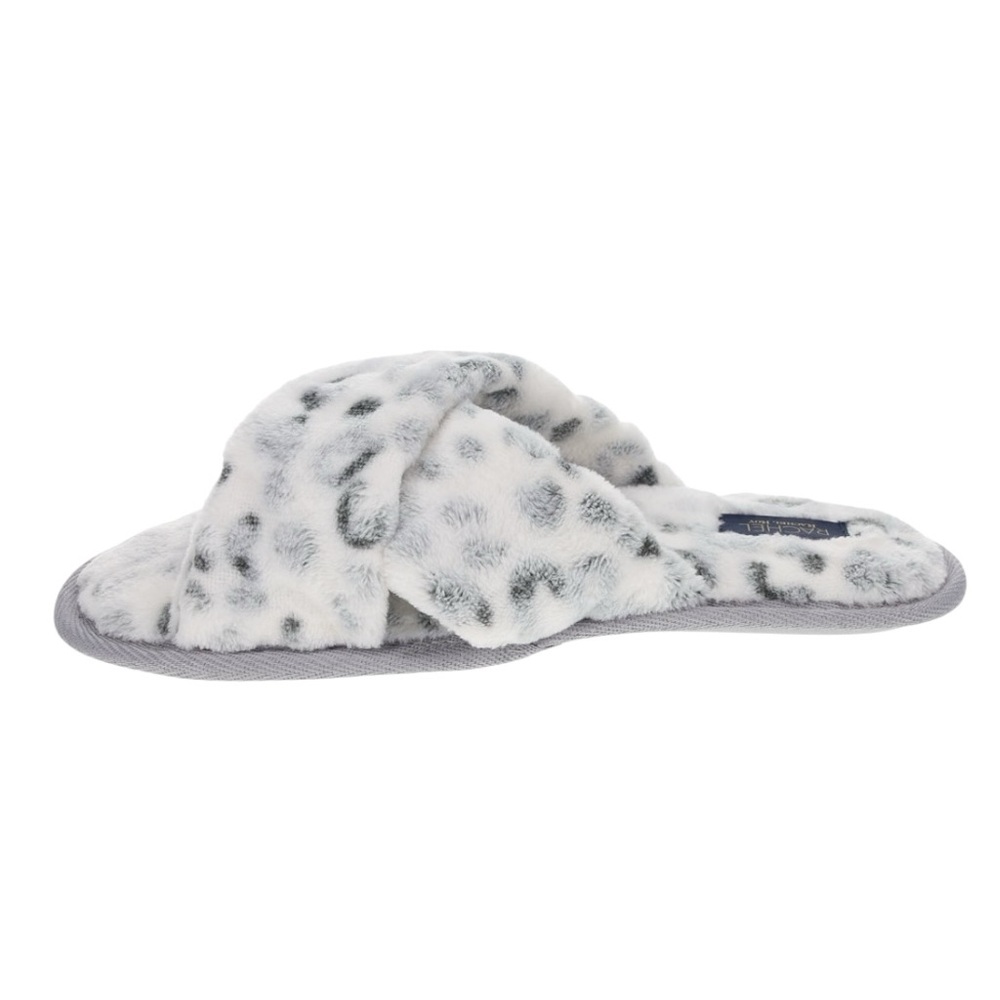 RACHEL Rachel Roy Plush Cheetah Slippers & Blanket Gift Set Cozy NWT - Picture 4 of 8